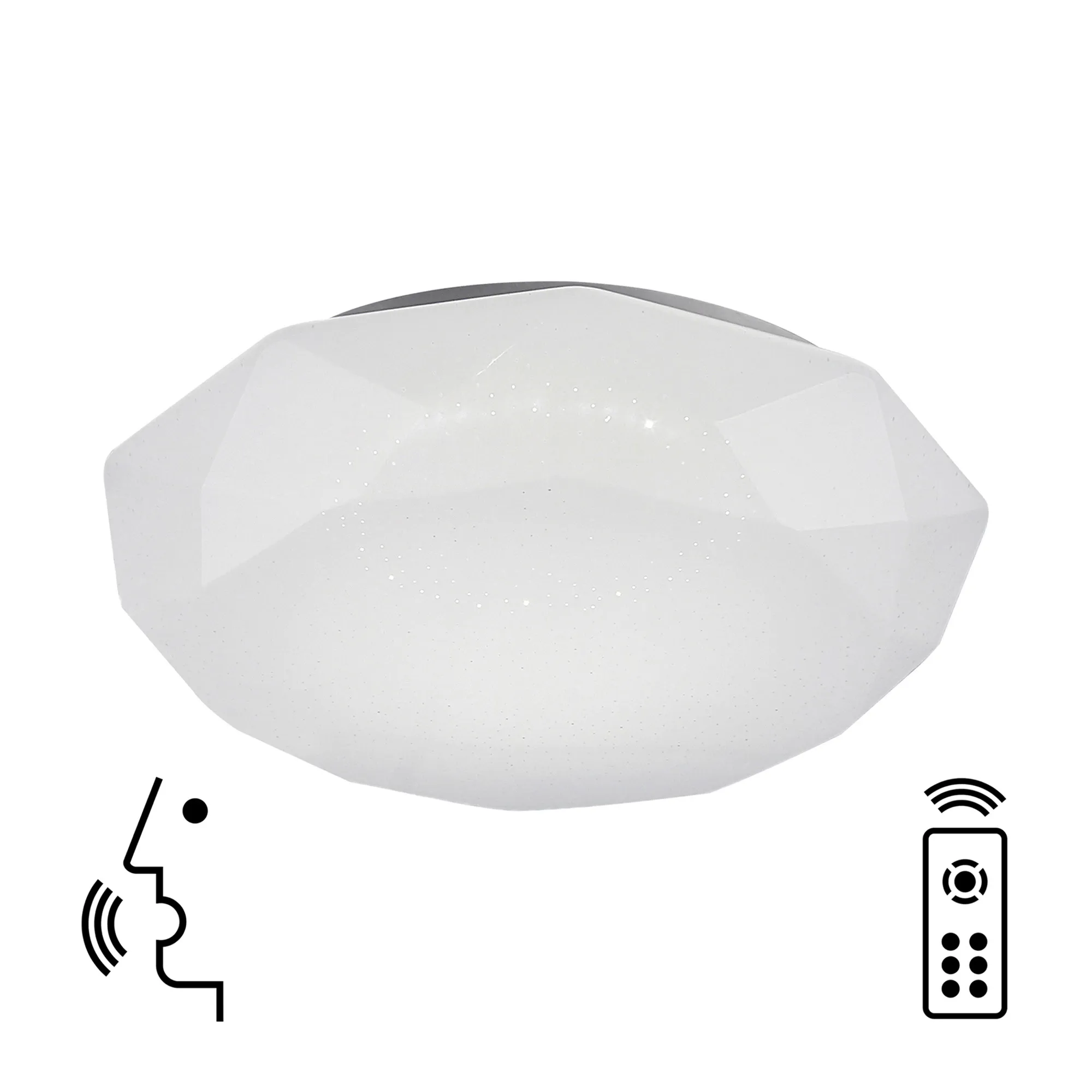 M5974  Diamante Smart 56W LED Dimmable  Flush Ceiling